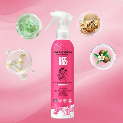🫧DeeVoo™ Luxe Bee Venom Scalp Treatment HairGrᴏᴡth Hair Spray(Hurry! 80% OFF - Only 30 minutes left 🫧)