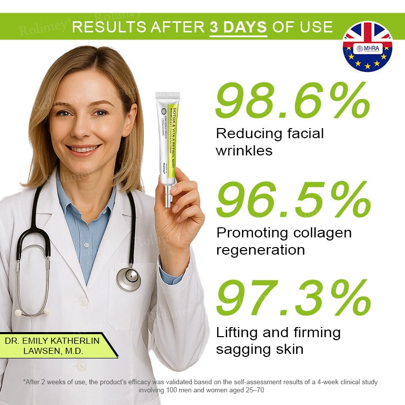 ☀️Made and shipped from the UK 💫Rolimey® Botox & Vita-A Retinol Shot Wrinkle-Lift Tightening cream - Last Day Promotion 70% OFF