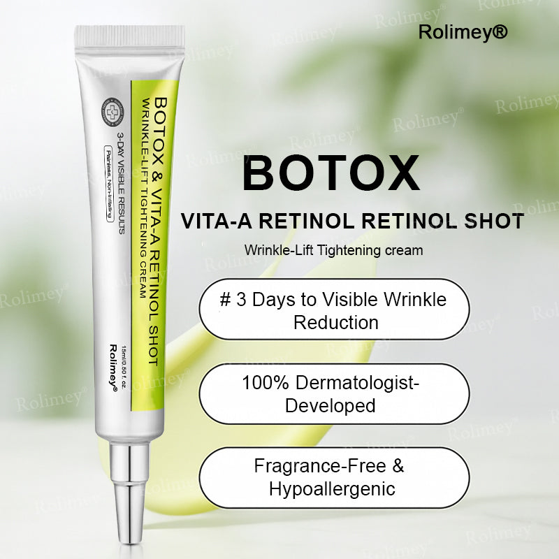 ☀️Made and shipped from the UK 💫Rolimey® Botox & Vita-A Retinol Shot Wrinkle-Lift Tightening cream - Last Day Promotion 70% OFF