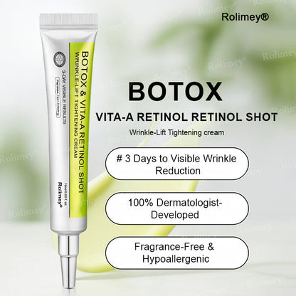 ☀️Made and shipped from the UK 💫Rolimey® Botox & Vita-A Retinol Shot Wrinkle-Lift Tightening cream - Last Day Promotion 70% OFF