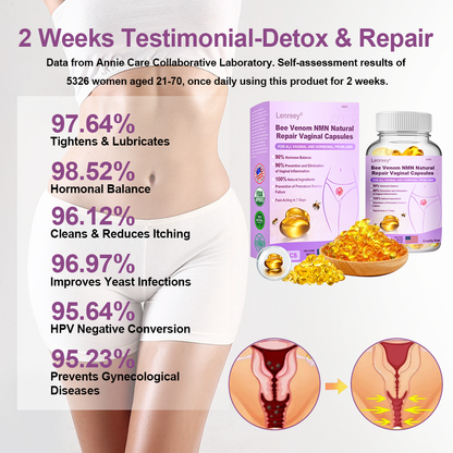 Lenreey® Bee Venom NMN Natural Repair Vaginal Capsules [For all vaginal and hormonal problems] Developed By Cleveland Clinic Women's Health Institute