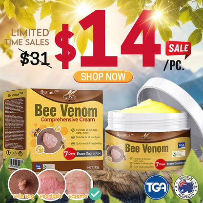 🎉(🔥🏆Made and Shipped from USA✅) flysmus™ Bee Venom Comprehensive Cream- LAST DAY 70% OFF